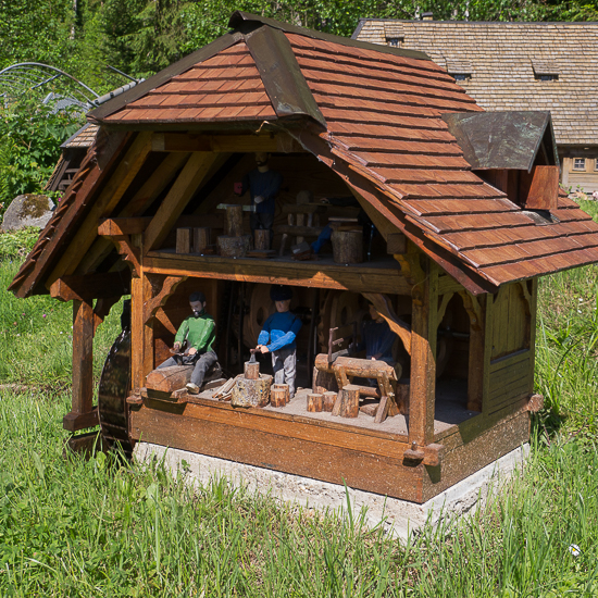 Miniaturmühlenviertel am Ortsrand von Titisee